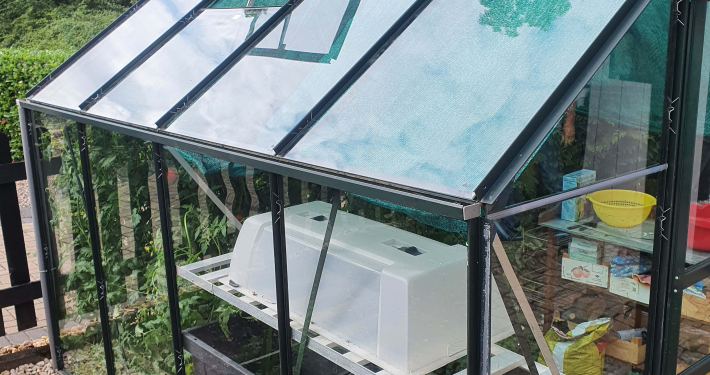 Außenbereiche - Gewächshaus - realisiert mit Nico Pesch.